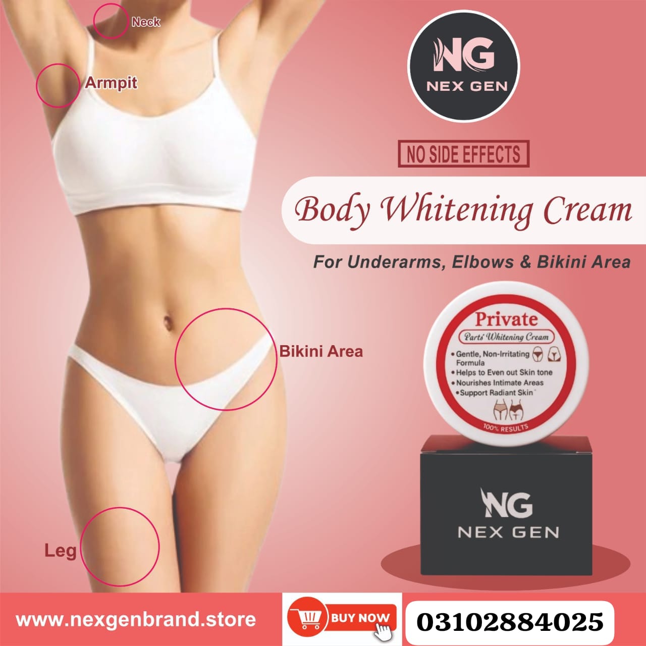 Secret Bright:Private Parts Whitening Cream